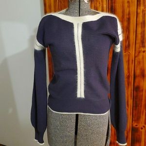 Vintage purple and white sweater